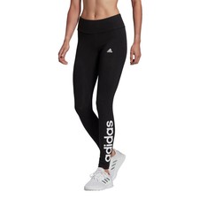 adidas Women's Loungewear Essentials High-waisted Logo Leggings Black Small NWT picture
