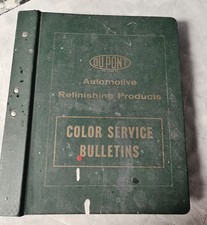 Vintage Dupont Automotive Color Service  Color Selector Binder 1960S-1970S picture