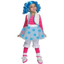 Lalaloopsy Mittens Deluxe Girls size S 4/6 Costume Skirt Belt Bows Rubie's picture