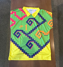 Short Sleeve Soccer Jersey Jorge Campos Goalkeeper Retro Vintage 1995-1996 #1 picture