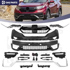 For 2020-2022 Honda CR-V Complete Front Bumper Cover Kit W/ Grille & Fog Lights picture
