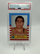Topps 1987 WWF Andre the Giant #2 PSA 9 Mint Graded Trading Card picture
