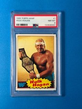1985 Topps WWF - Hulk Hogan #1 PSA 8 - Nicely Centered picture