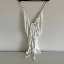 Vintage Gucci White Ruched V-Neck top with rope straps picture