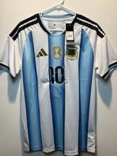 New Lionel Messi #10 Adult Medium- adidas Argentina National Team Jersey picture
