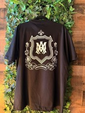 Amiri T-shirt (Crest Printed Cotton T-Shirt) Black/White Large picture