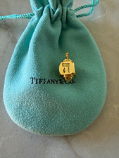 Tiffany & Co. 18K Yellow Gold 750 Hallmark Cube/Block Charm Pendant No Stone picture
