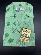 Century 21 Vintage 1962 Seattle World's Fair Green Cotton Shirt SS 38 picture