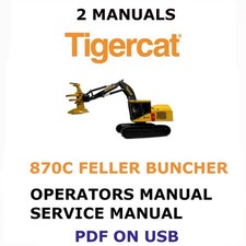 TIGERCAT 870C FELLER BUNCHER MANUAL SERVICE OPERATORS SHOP REPAIR MANUAL PDF picture