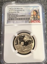 2019 S Proof $1 Native Sacagawea NGC First Release PF70 Rocketship Set picture