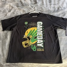 New ESPN Oregon Ducks Football Helmet Wings GameDay 2025 Graphic Shirt Men's XL picture