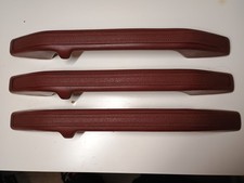 🇸🇪VOLVO 740 940 960 UPPER INTERIOR GRAB HANDLE SET W INSERT WINE RED OXBLOOD picture