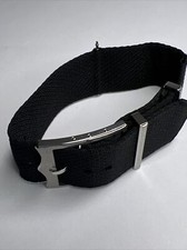 Tudor 22mm Black Fabric Watch Strap Band Buckle Unworn Authentic OEM picture