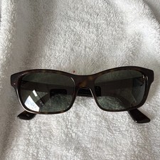 Gucci GG 2660 Women’s Rectangle Tortoise Brown Plastic Gray Tinted UV400 140mm picture