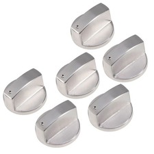 New 6pcs Gas Stove Knobs Cooker Oven Kitchen Control Metal Replace picture