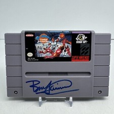 Bill Laimbeer Combat Basketball (1991) Cartridge SIGNED Beckett Detroit Pistons picture
