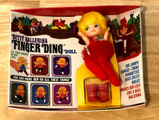 VINTAGE REMCO 1969 BETTY BALLERINA FINGER DING DOLL ACTION FIGURE ORIGINAL BOX picture