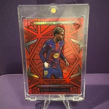 2025-26 Panini Obsidian Soccer Lamine Yamal Red  02/10 Barcelona FC  🔥🔥🔥 picture