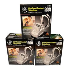 GE 2-9917 Cordless Headset Telephone 900MHz NOS 40-Channel Auto Scan New Lot/3 picture