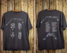 Vintage 1991 Metallica Black Album Tour T-Shirt Rock Concert Fan Tee S-4XL picture