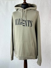 Allsaints Drawstring Khaki Big Logo Nico Oth Long Sleeve Hoodie Size XL picture