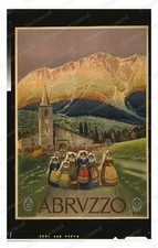 Abruzzo Italy Women in Costume Standard Postcard COPY RPPC picture