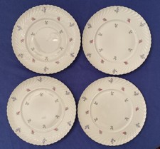 Royal Tettau 1794 Germany “Dresden Flowers” 4 Dinner Plates 10” Diameter picture