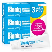 Bioniq Classic Toothpaste 3x3.44oz 20% Hydroxyapatite Daily Use Pack picture