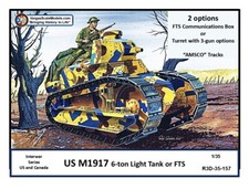 1/35 US/Canada M1917 6-ton tank or FTS Com  2-in-1 kit  Meng Takom CSM SS Models picture