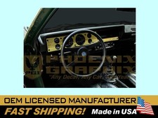 1975 1976 Cosworth Vega Instrument Panel Dash Bezel Decal (Gold) picture