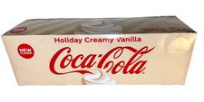 Coca-Cola Holiday Creamy Vanilla Soda 12pack Cans Limited Edition picture