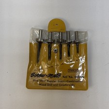 VTG STANLEY No. 1525A Screw-Mate Drill & Countersink Set W/Pouch - Made in USA picture