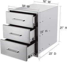 NEW BBQ Access Door 33 Sizes Outdoor Kitchen Drawer BBQ Island Stainless Steel picture