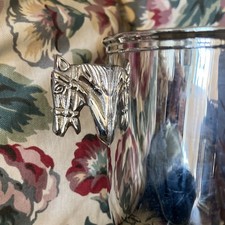 Vintage Two's Company Thoroughbred Horse Handles Ice Bucket Wine Chill (no Lid) picture