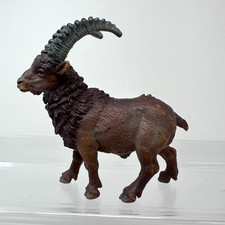 Schleich Ibex Figure Brown Large Horn Wildlife Safari Animal Figurine 3