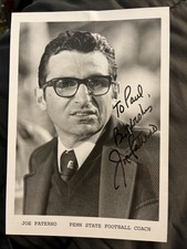 Vintage Joe Paterno Signed 8x10 Photo Penn State Coach Autographed  As-is picture