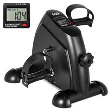 Mini Exercise Bike Under Desk Pedal Exerciser Cycle Arm Leg Peddler LCD Gift picture