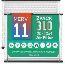 310 Air Filter MERV 11 Replacement Filter Compatible with Aprilaire 2Pk (597) picture