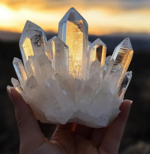 200g+ Natural Clear Quartz Cluster Raw Crystal Mineral Specimen Home Decor Gift picture