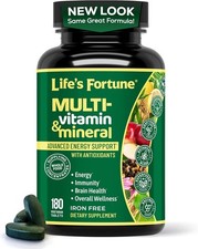 Life's Fortune Multi Vitamin Mineral Natural Energy 180 picture