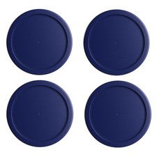 Replacement Lids fits Pyrex 4-Cup Round Glass Cover for 7201-PC Navy 4 Pack picture
