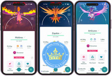 Pokémon TRADE—GO||Shiny Dynamax Moltres | Zapdos | Articuno—20k stardust—Digital picture