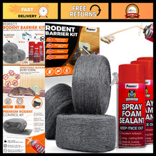 Rodent Barrier Kit - 3PCS Steel Wool & 3PCS Foam Filler for Mice Control picture