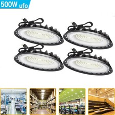 4Pack 500W UFO LED High Bay Light Industrial Commercial Warehouse Led Shop Light picture