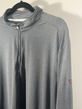 Johnnie-O Pullover Mens XXL 2XL 1/4 Zip Golf Performance Stretch Logo Gray (I) picture