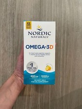 Nordic Naturals Omega-3D, Lemon Flavor - 120 Soft Gels - 690 mg Omega-3 EXP 08/2 picture