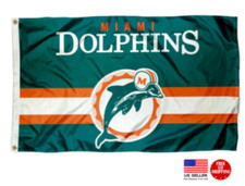 Dolphins Man Cave FLAG 3X5 Miami 3 x 5 Banner Football USA Tailgating New Flags picture