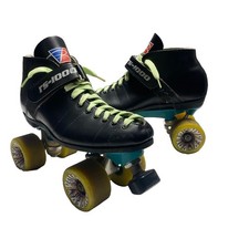 VTG Riedell RS-1000 Speed Skates Size 9 Teal Sunlite Plates OG Hyper Rollo 78A picture