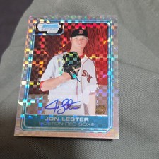 Topps 2006 Bowman Chrome Prospects Jon Lester Red Sox #BC239 X-Fractor Auto /225 picture
