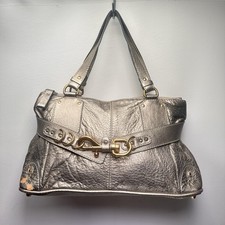 Chloe Kerala Satchel Handbag Gold Leather Authentic Needs Leather REPAIR picture